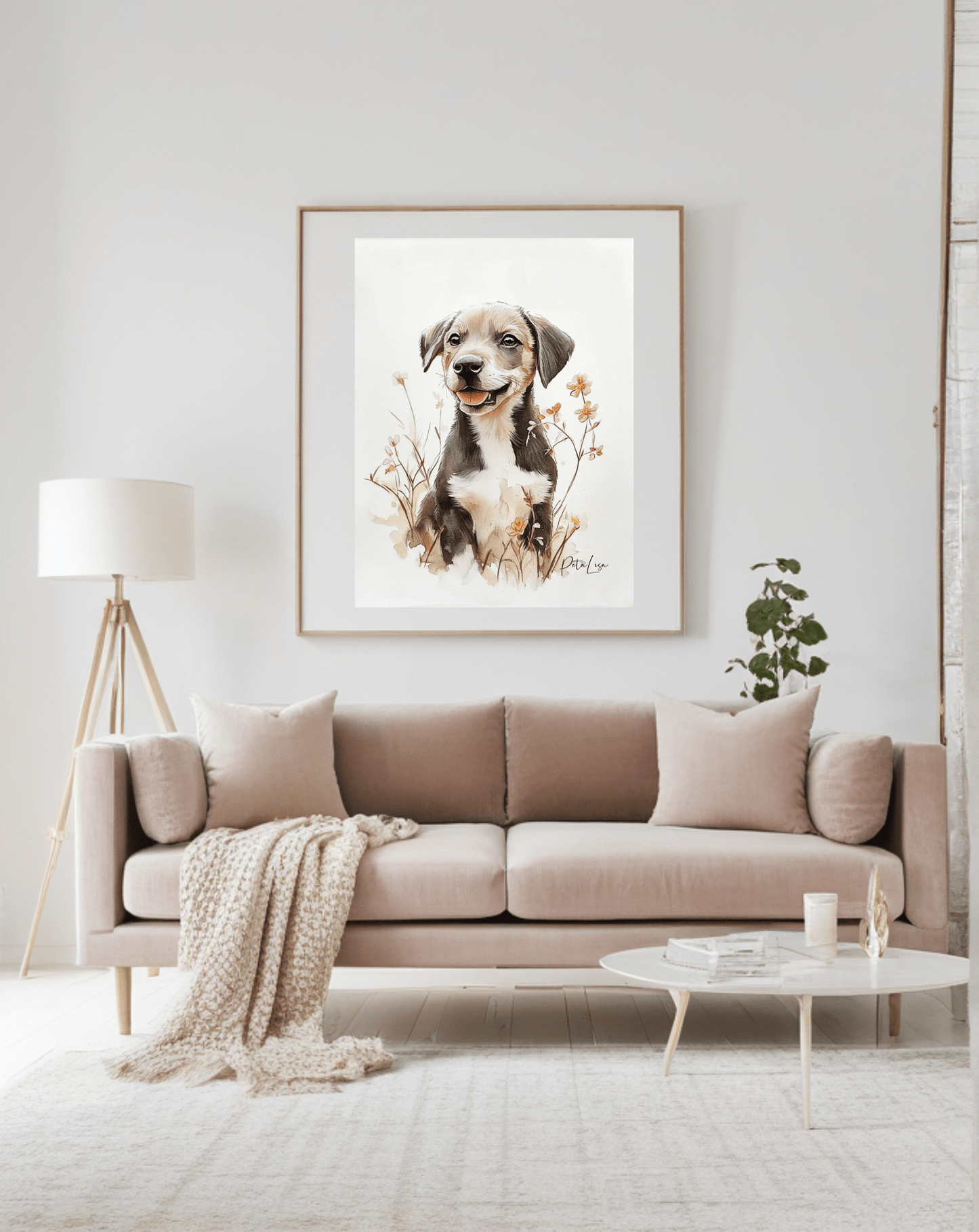 Classic Watercolor - Custom Pet Portrait - PetLouvre