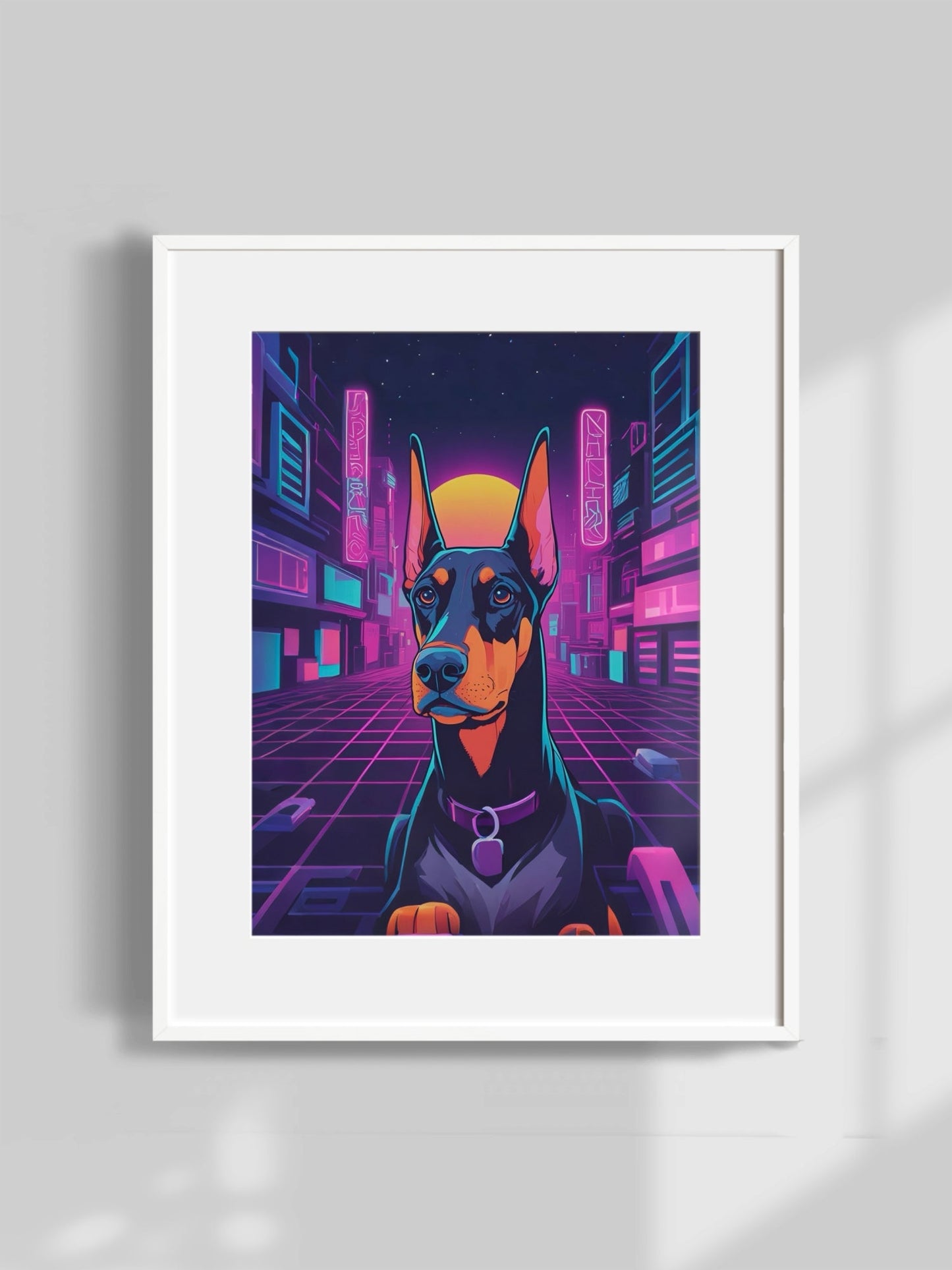 Cyberpunk Dreams - Custom Pet Portrait - PetLouvre