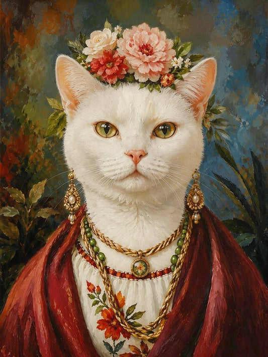 Frida Pawlo – Frida Kahlo Style Pet Portrait - PetLouvre