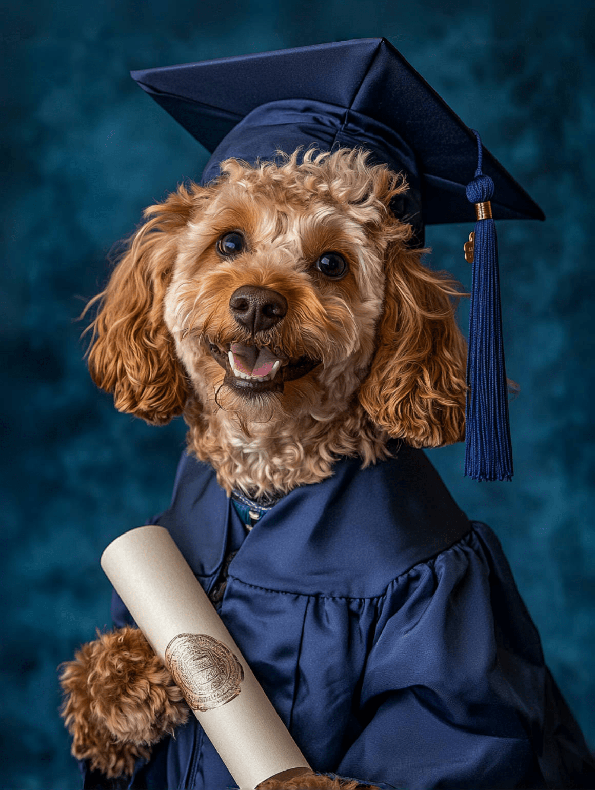 Graduation Photo - Custom Pet Portrait - PetLouvre