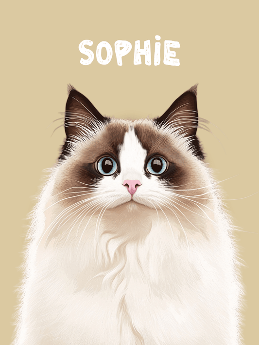 Minimalist - Custom Pet Portrait - PetLouvre