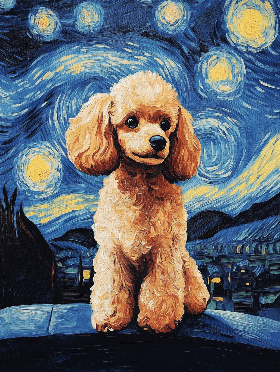 Starry Night - Custom Pet Portrait - PetLouvre