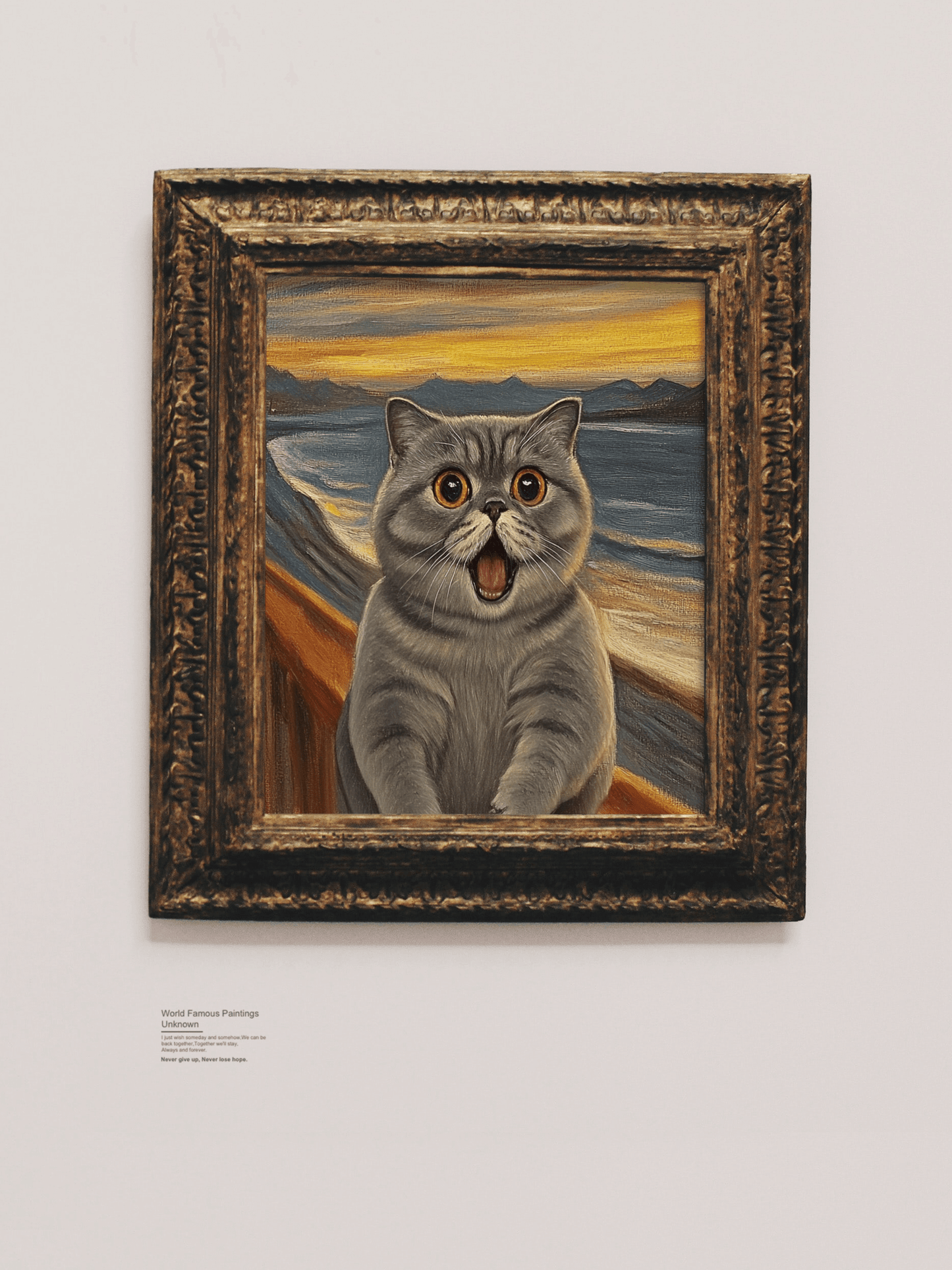 The Scream of Pet - Custom Pet Portrait - PetLouvre