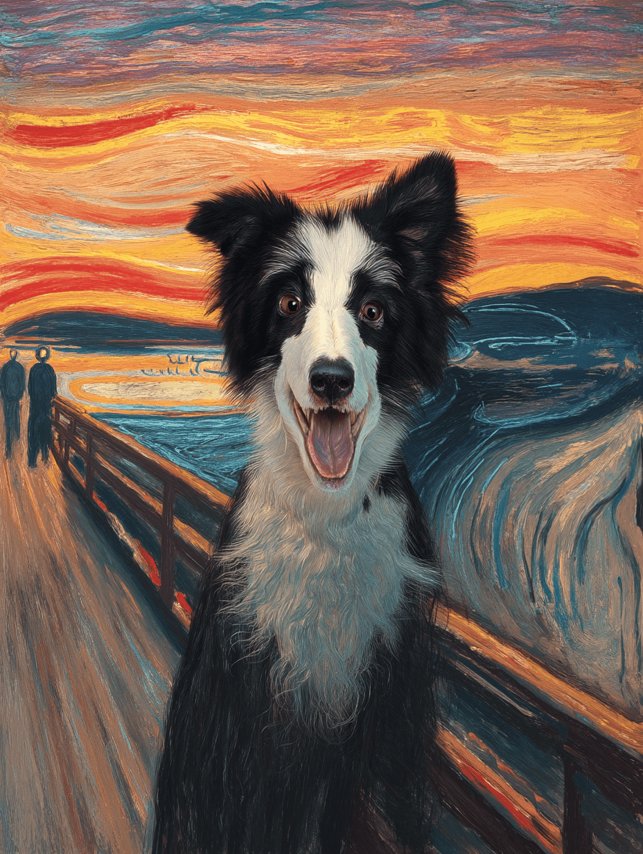 The Scream of Pet - Custom Pet Portrait - PetLouvre
