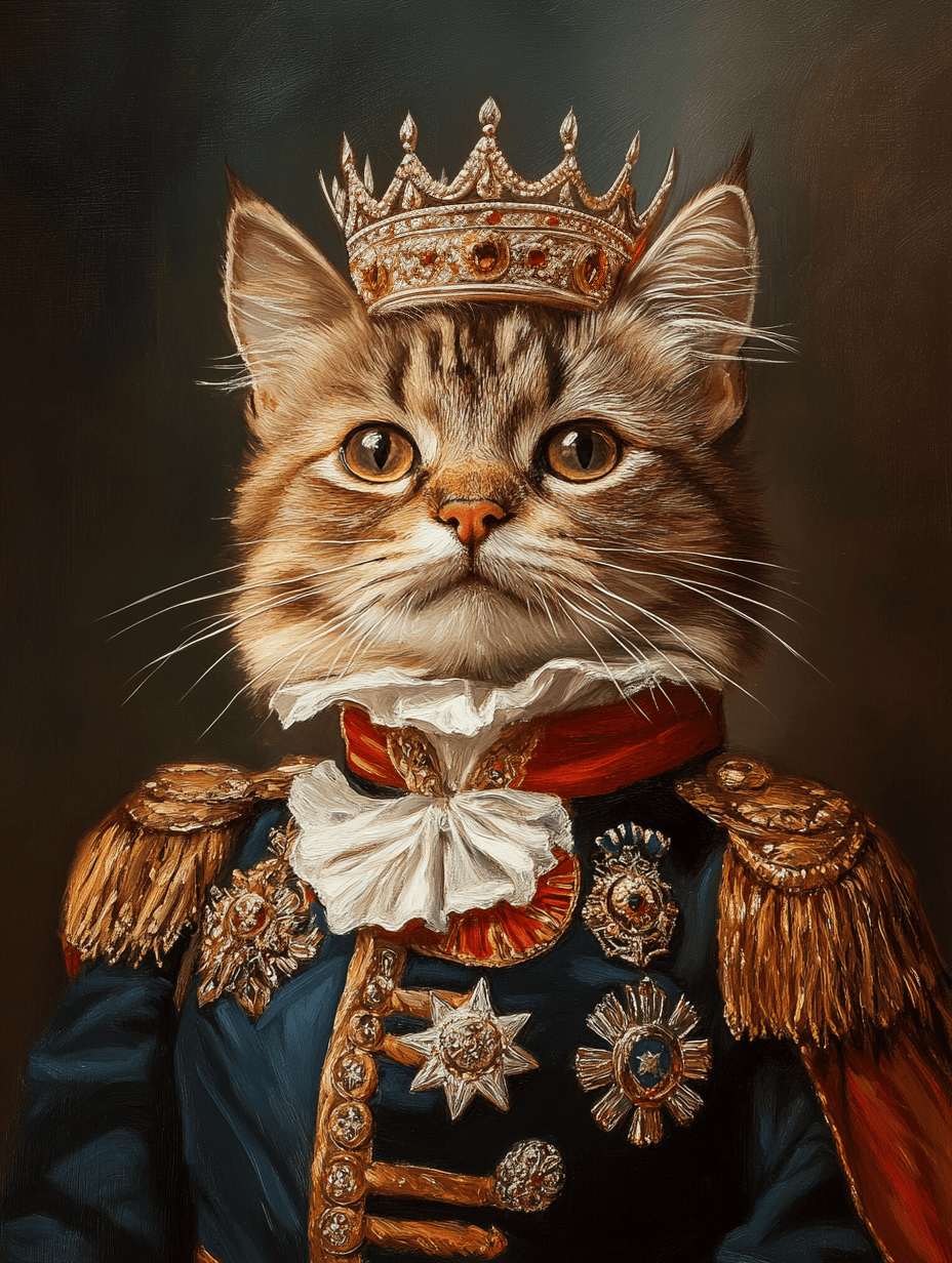Young Crown - Custom Pet Portrait - PetLouvre