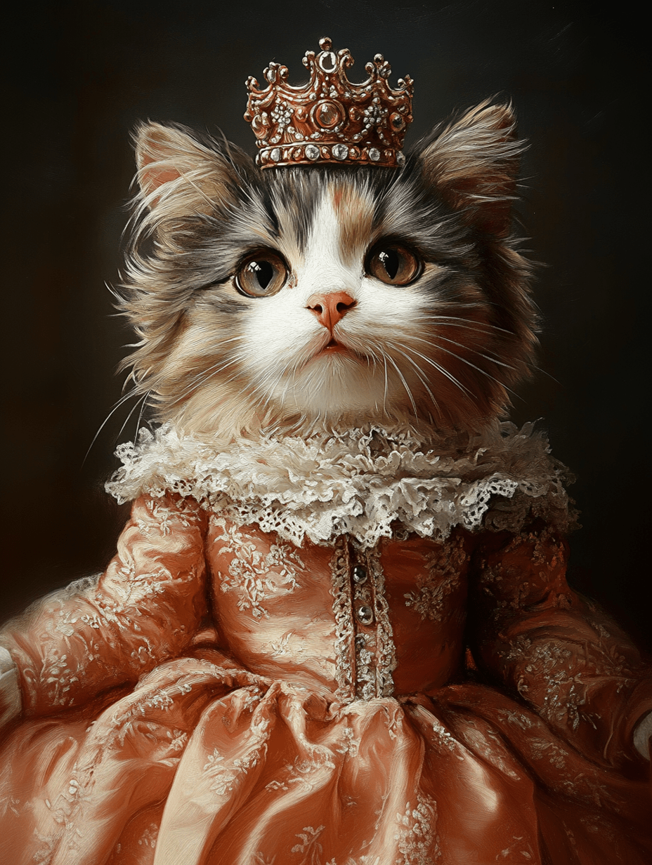 Young Crown - Custom Pet Portrait - PetLouvre
