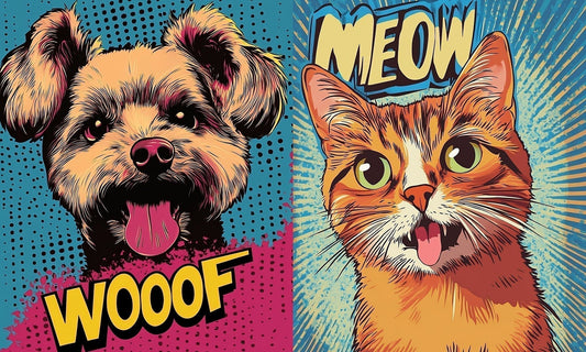 Explore the World of Modern-Style Pet Portraits: Celebrate Your Furry Friends with Art - PetLouvre