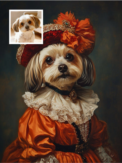 Aristocratic Elegance - Custom Pet Portrait