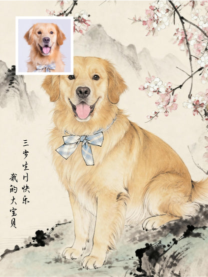 Heritage Brush - Custom Pet Portrait