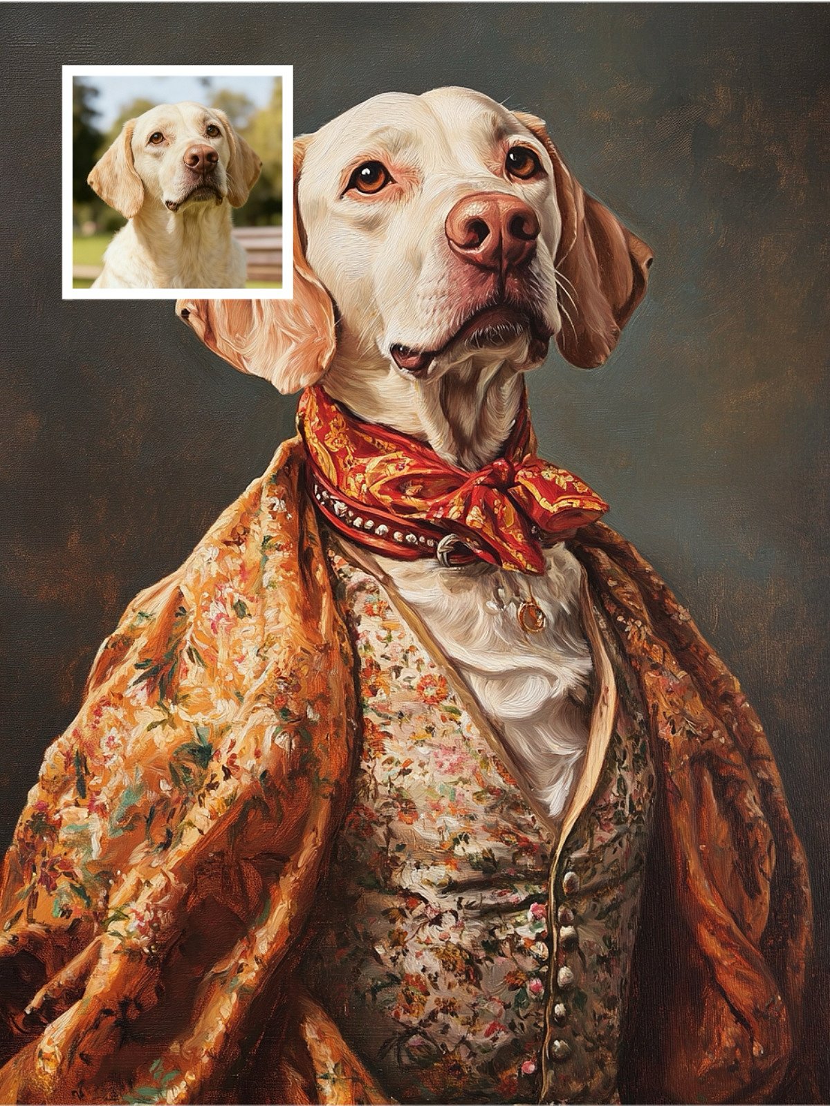 Aristocratic Elegance - Custom Pet Portrait