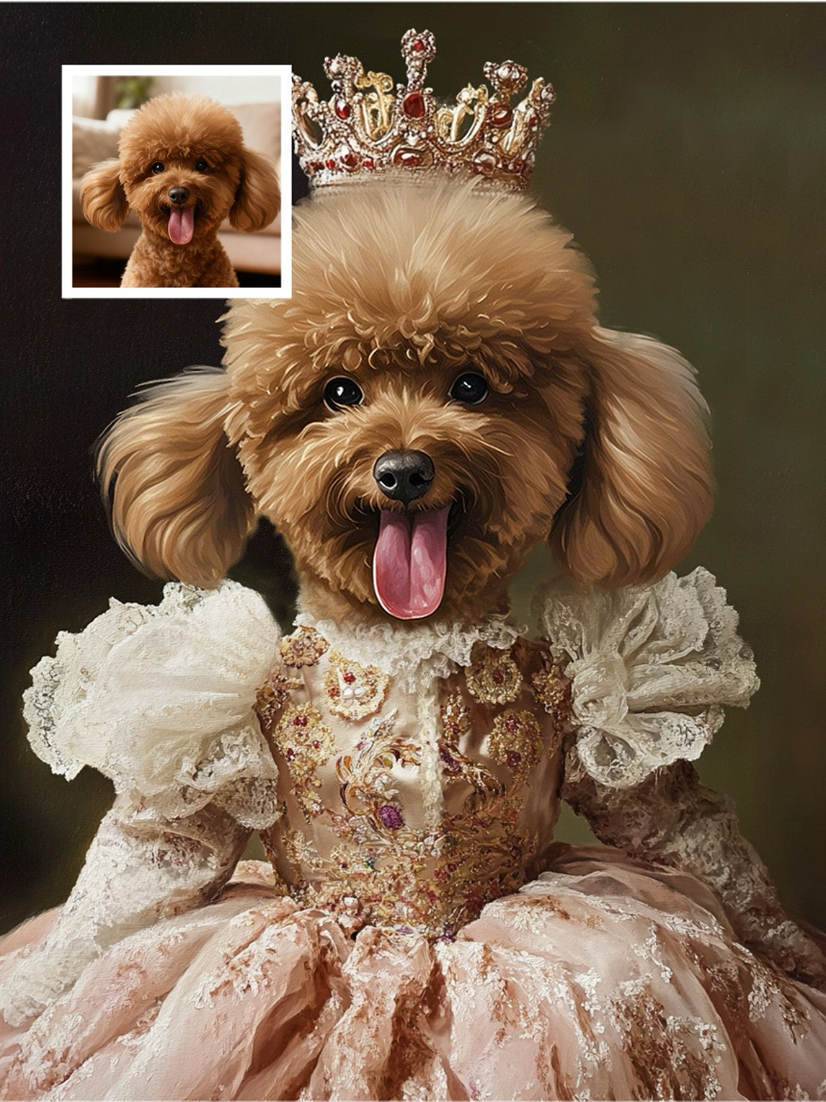 Young Crown - Custom Pet Portrait