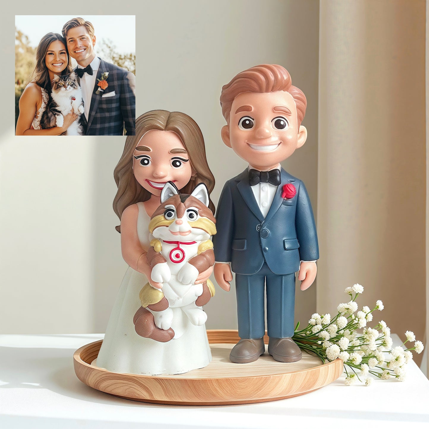 Cartoon Figurine - Personalized 3D Pet Art (Available starting 8/20)