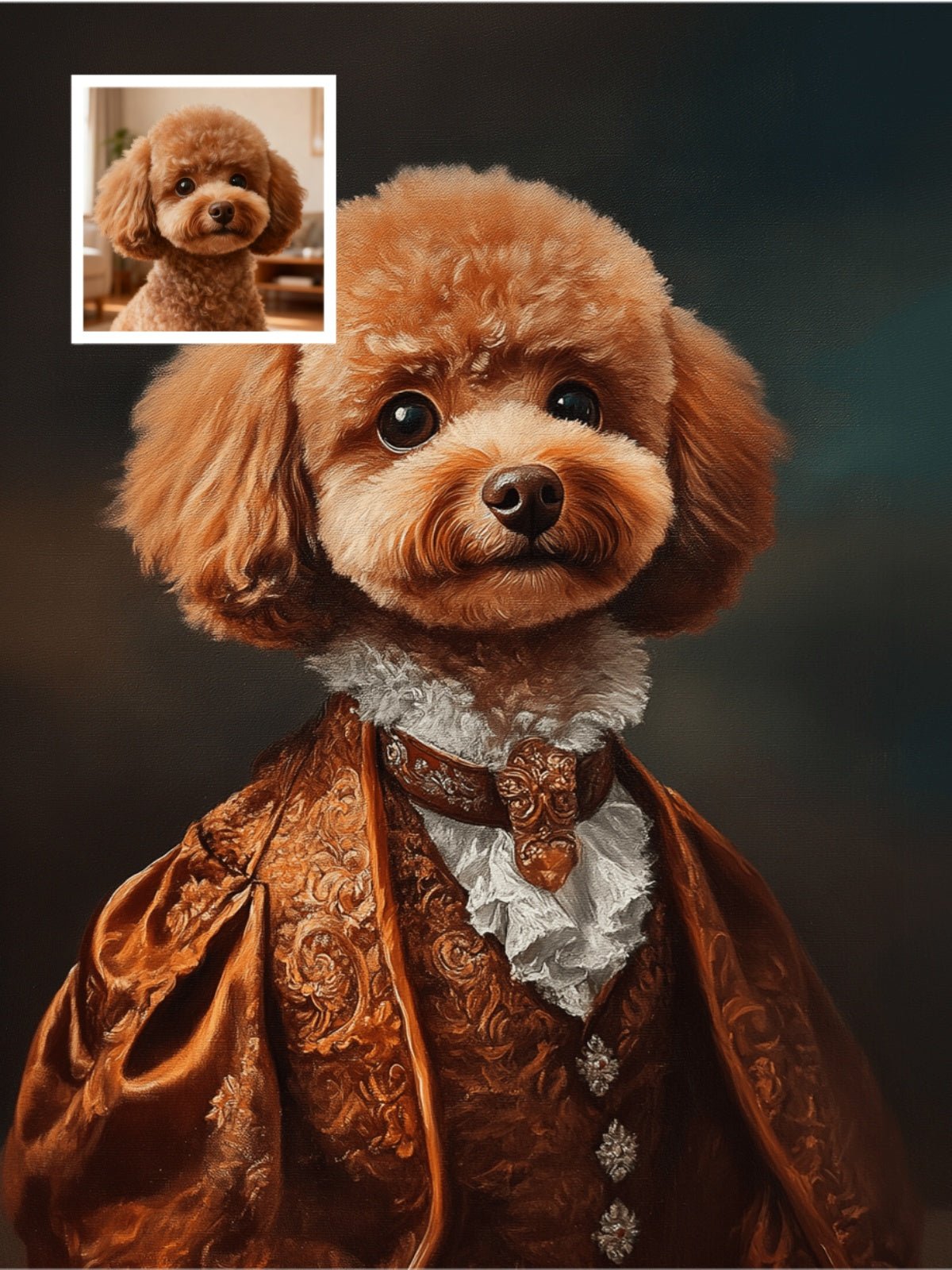 Aristocratic Elegance - Custom Pet Portrait - PetLouvre
