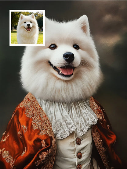 Aristocratic Elegance - Custom Pet Portrait - PetLouvre