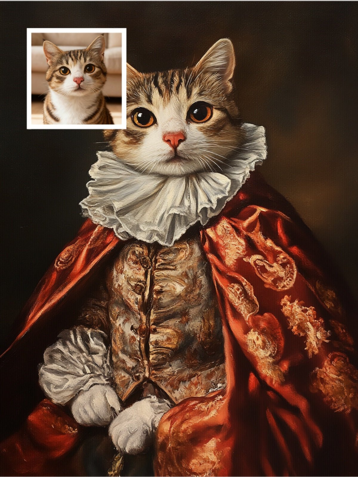 Aristocratic Elegance - Custom Pet Portrait - PetLouvre
