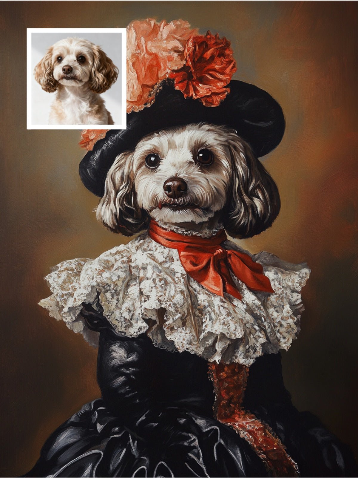 Aristocratic Elegance - Custom Pet Portrait - PetLouvre