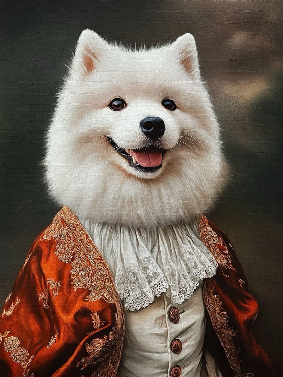 aristocratic pet portrait gift idea for pet lovers