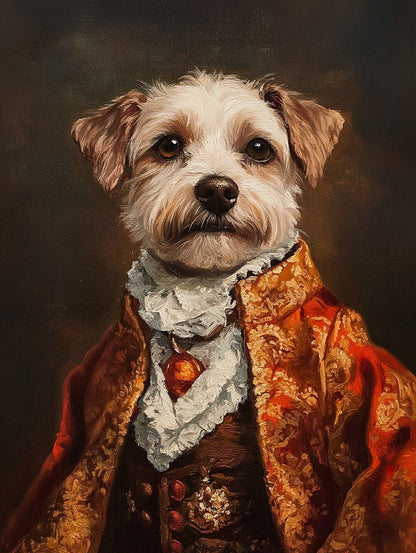 Aristocratic Elegance - Lord/Lady Pet Portrait - PetLouvre