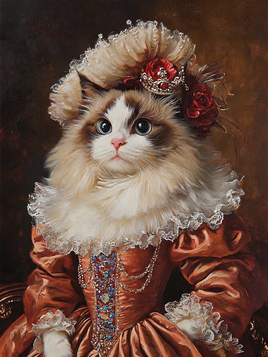 Aristocratic Elegance - Lord/Lady Pet Portrait - PetLouvre