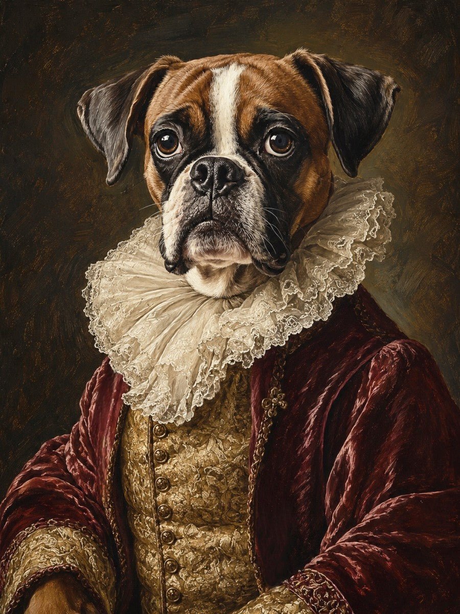 Aristocratic Elegance - Lord/Lady Pet Portrait - PetLouvre