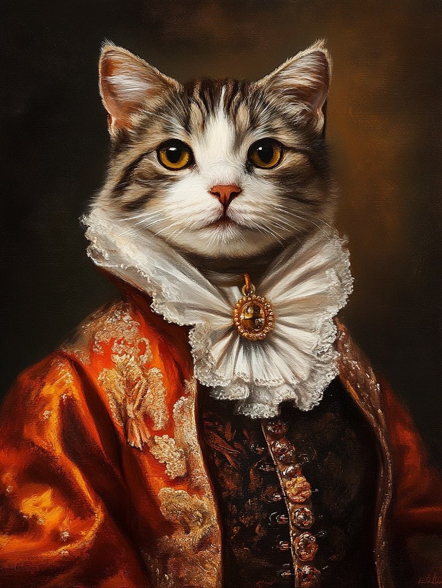 Aristocratic Elegance - Lord/Lady Pet Portrait - PetLouvre