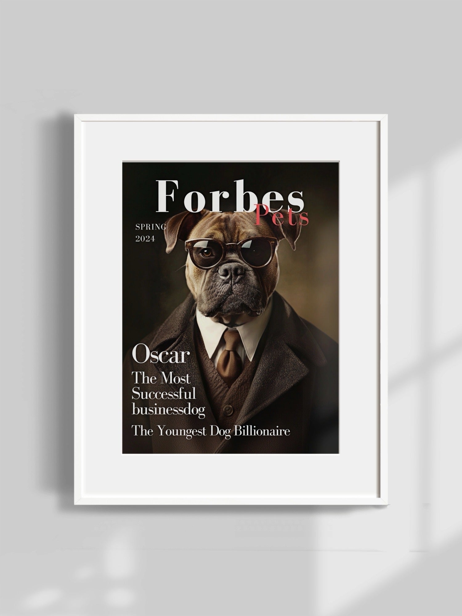 corporate custom pet portrait artwork
