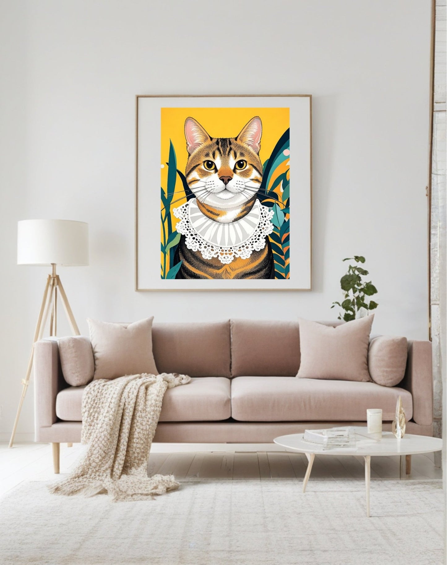 fun cartoon custom pet painting