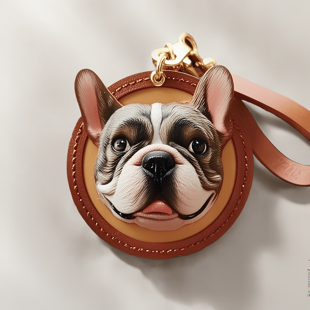 Carved Leather Tag - Personalized 3D Pet Art - PetLouvre