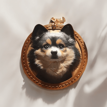 Carved Leather Tag - Personalized 3D Pet Art - PetLouvre