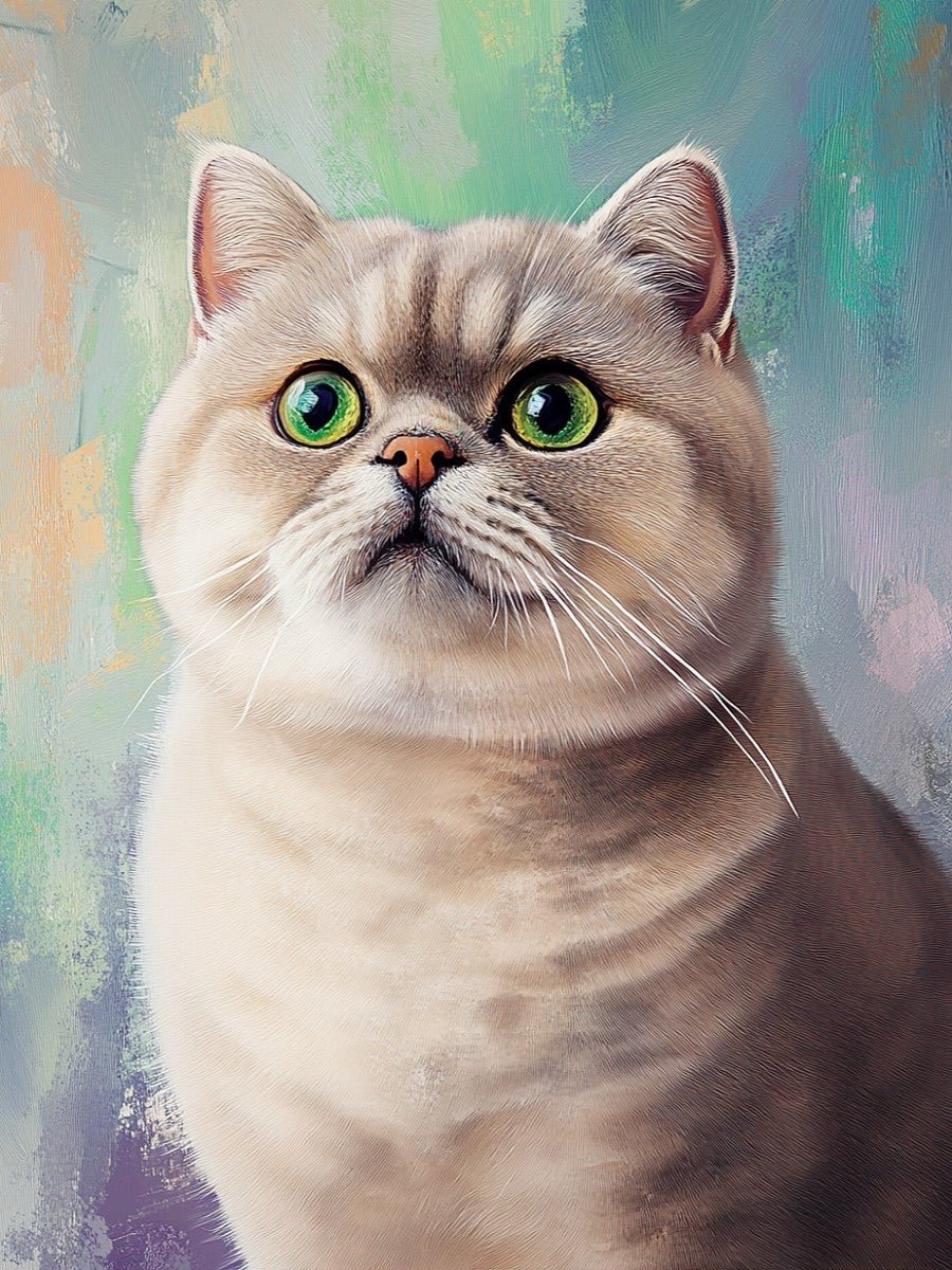 traditional oil style custom pet portrait