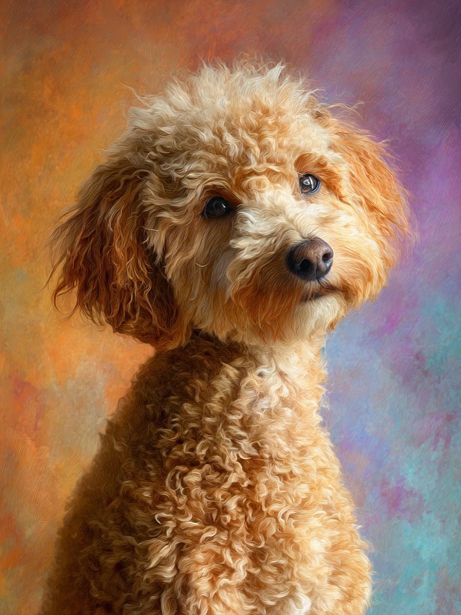 custom pet portrait realistic oil style