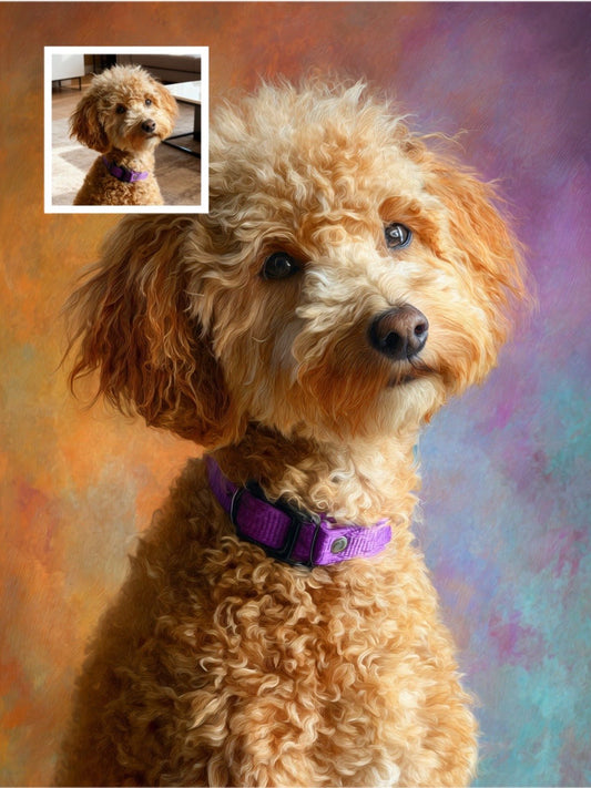 Classic Oil Painting - Custom Pet Portrait - PetLouvre