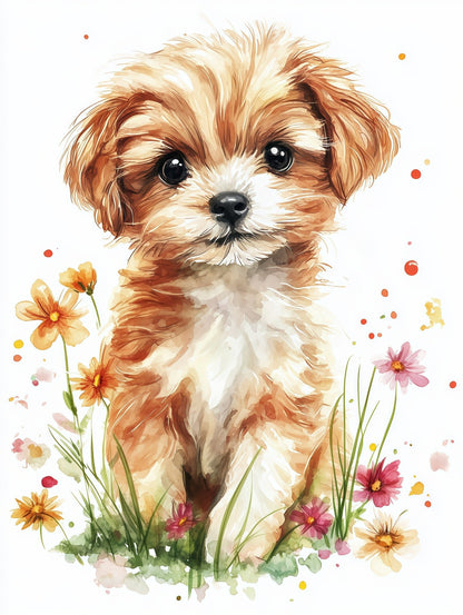 Classic Watercolor - Custom Pet Portrait - PetLouvre