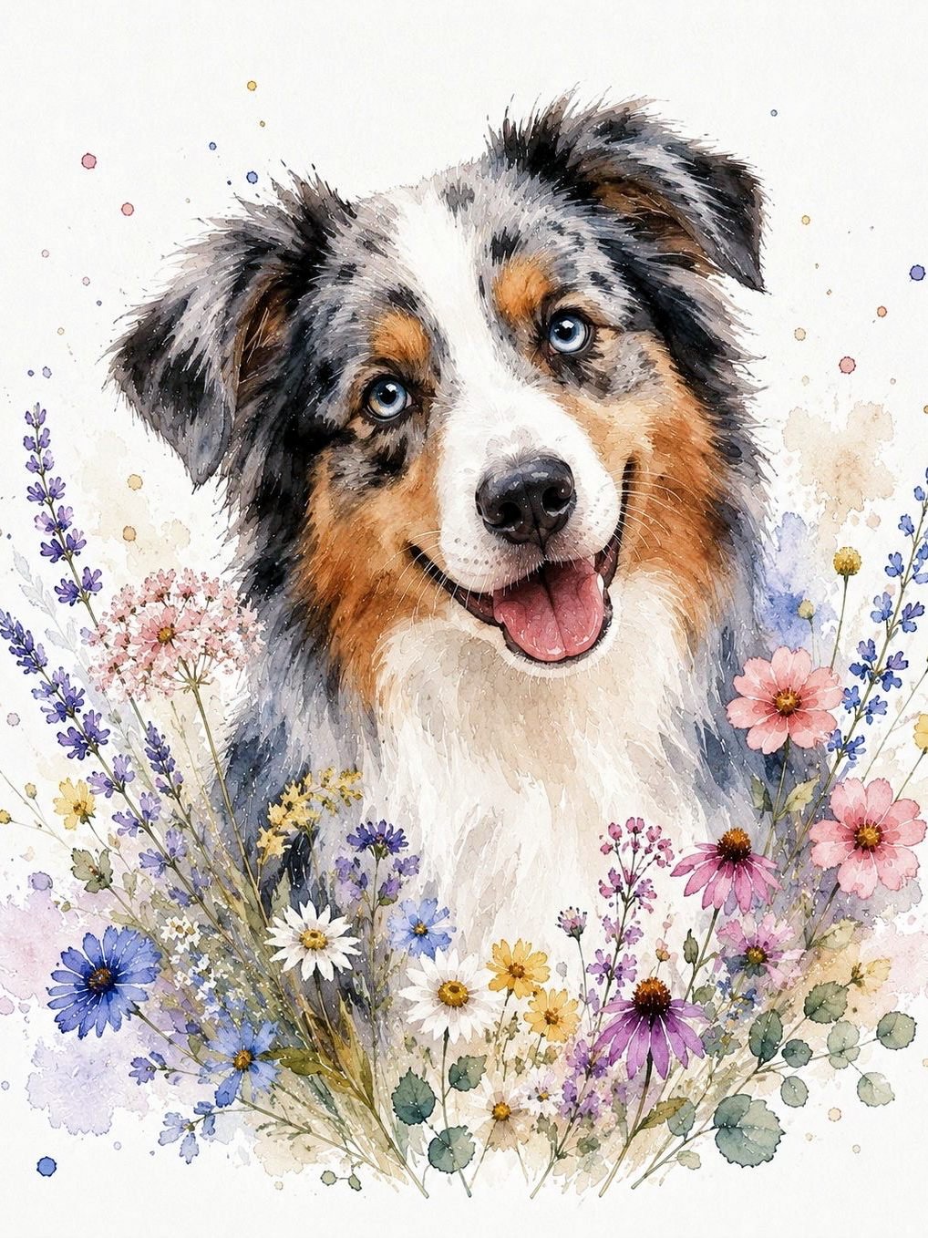 Classic Watercolor – Custom Watercolor Pet Portrait - PetLouvre