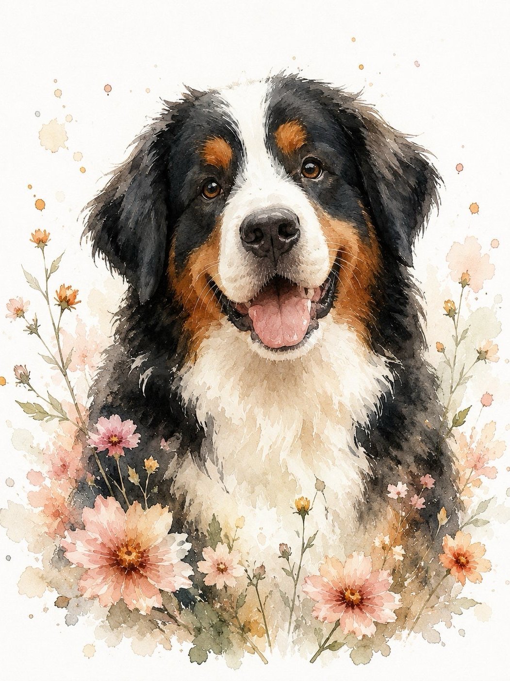 Classic Watercolor – Custom Watercolor Pet Portrait - PetLouvre