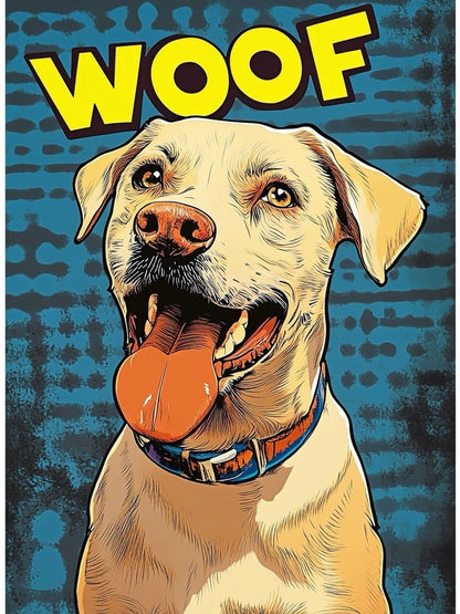 custom pet portrait pop comic style