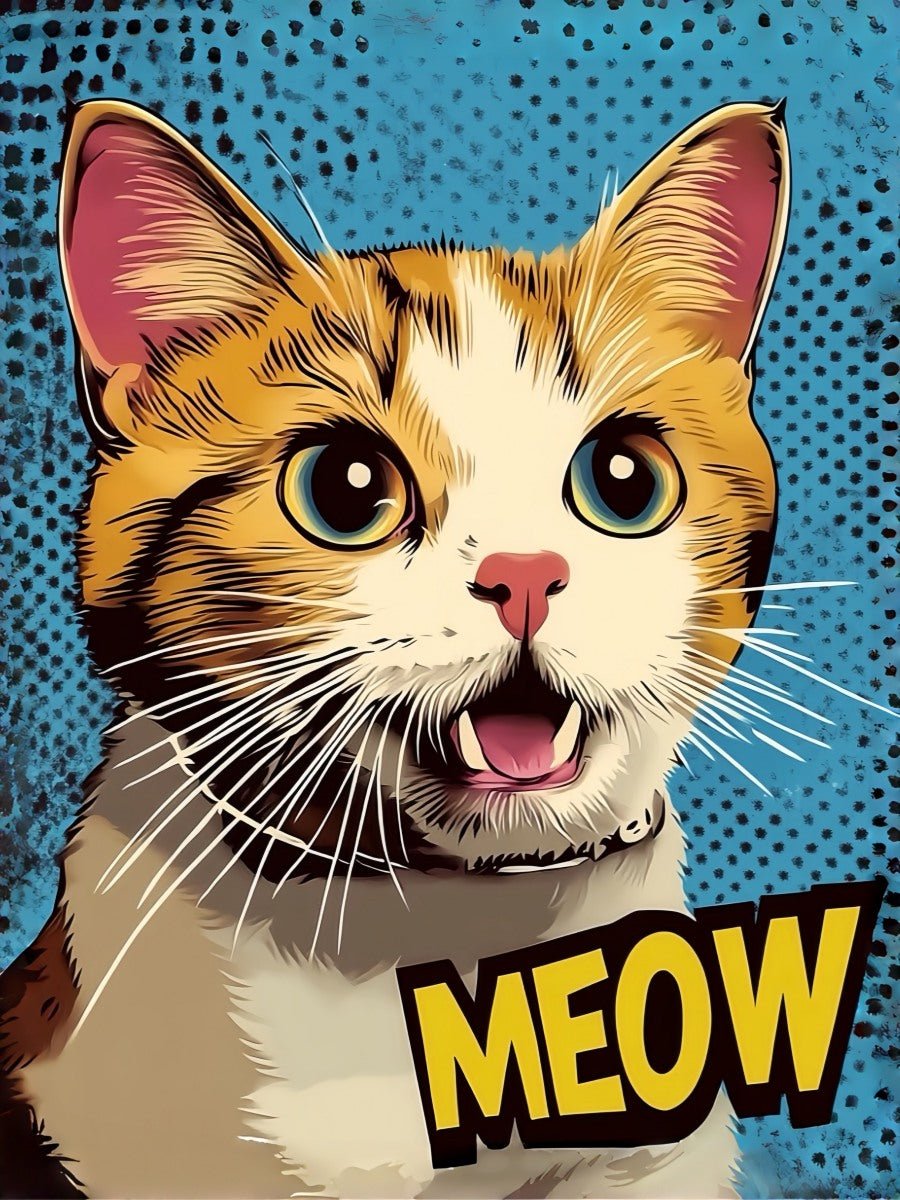 custom pet portrait comic style illustration