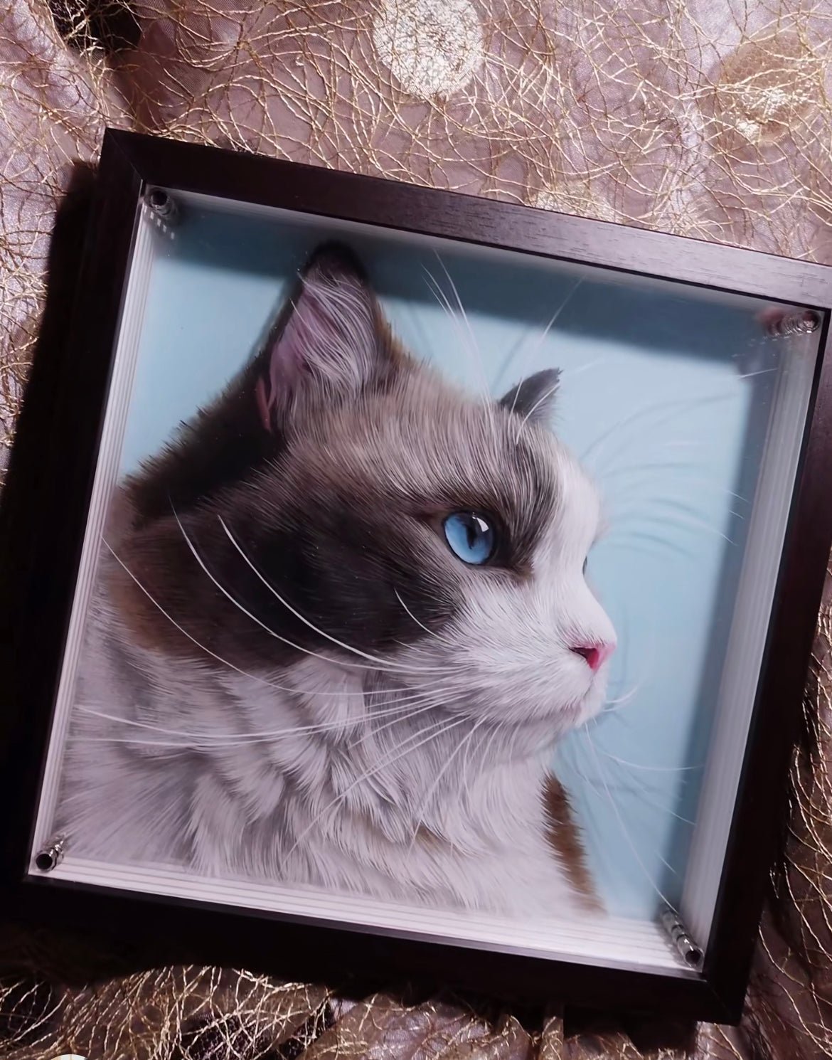 Layered Glass Portrait - Custom Pet Keepsake - PetLouvre