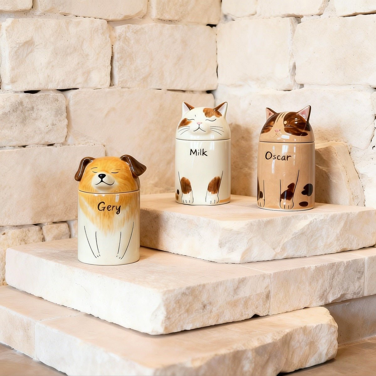 personalized pet urn ceramic design