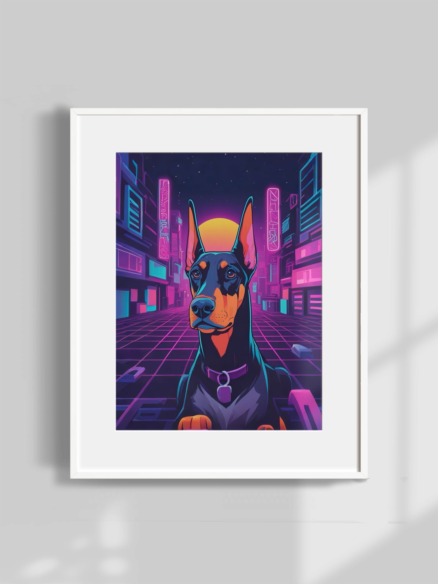 Cyberpunk Dreams - Custom Pet Portrait - PetLouvre