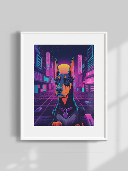 Cyberpunk Dreams - Custom Pet Portrait - PetLouvre