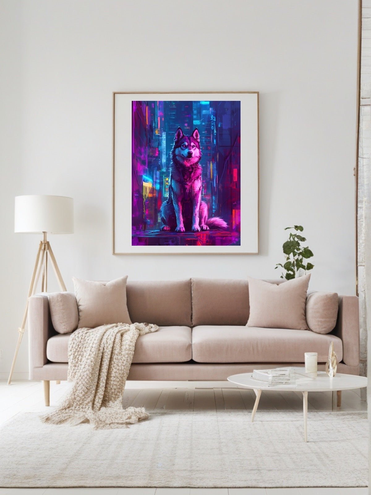 Cyberpunk Dreams - Custom Pet Portrait - PetLouvre