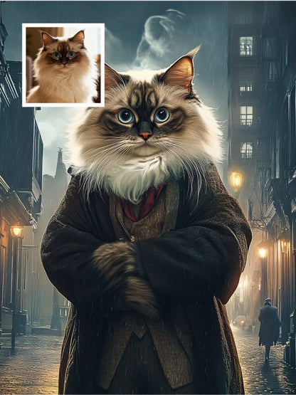 Detective - Custom Pet Portrait - PetLouvre