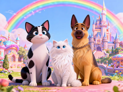 Storybook Family - Custom Pet Portrait