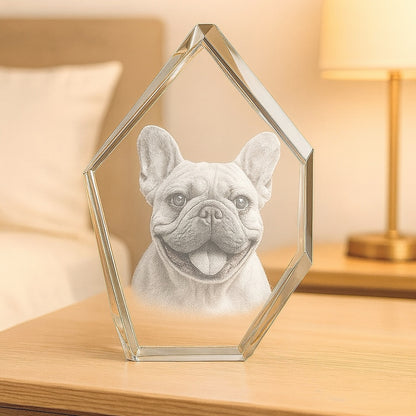 Engraved Crystal - 3D Pet Art