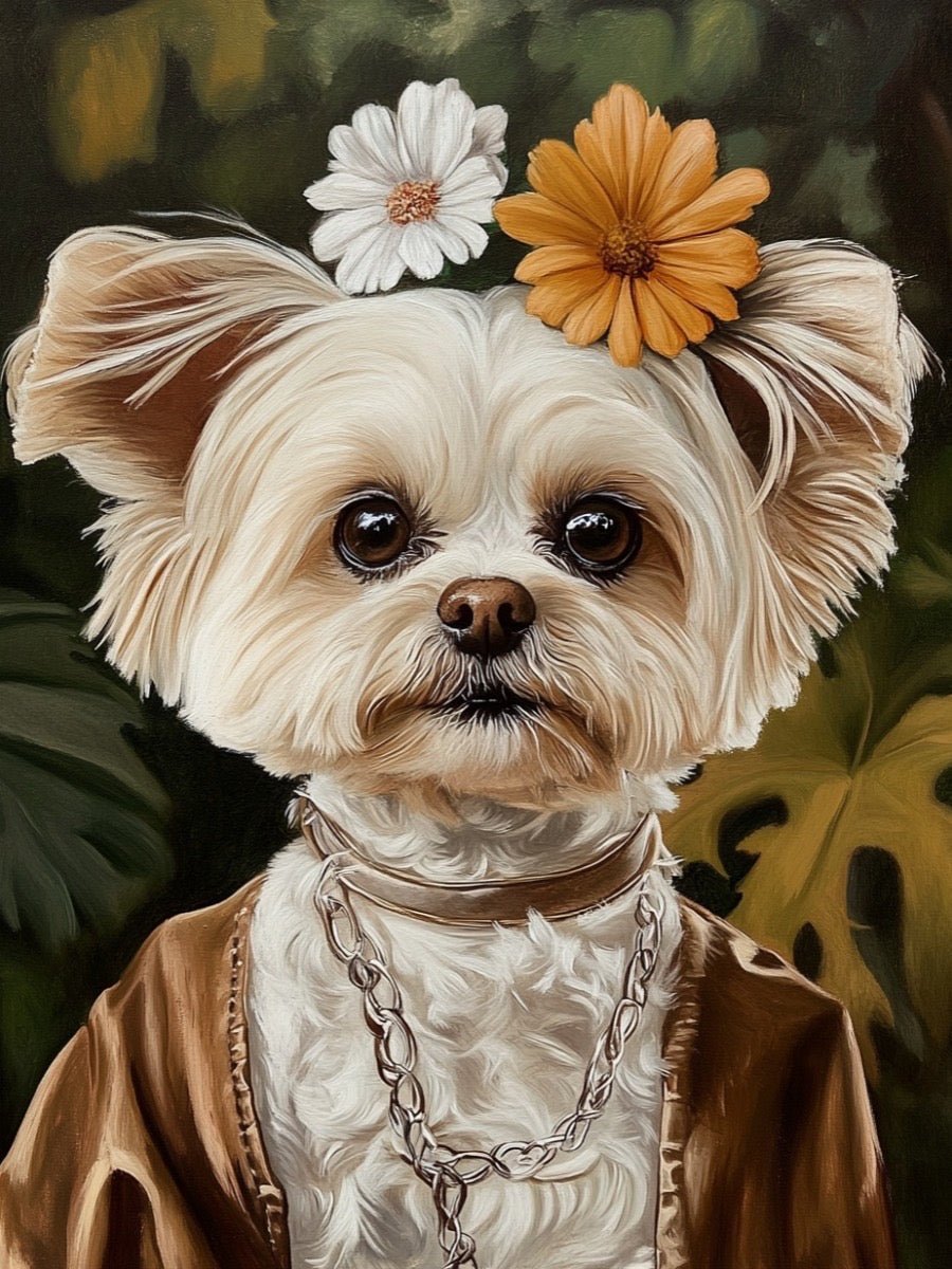custom pet portrait inspired by frida kahlo painting