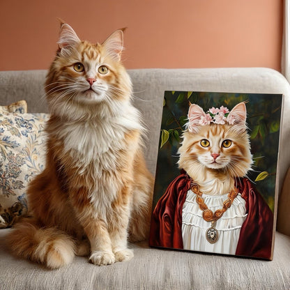 frida kahlo pet portrait custom artwork vibrant style