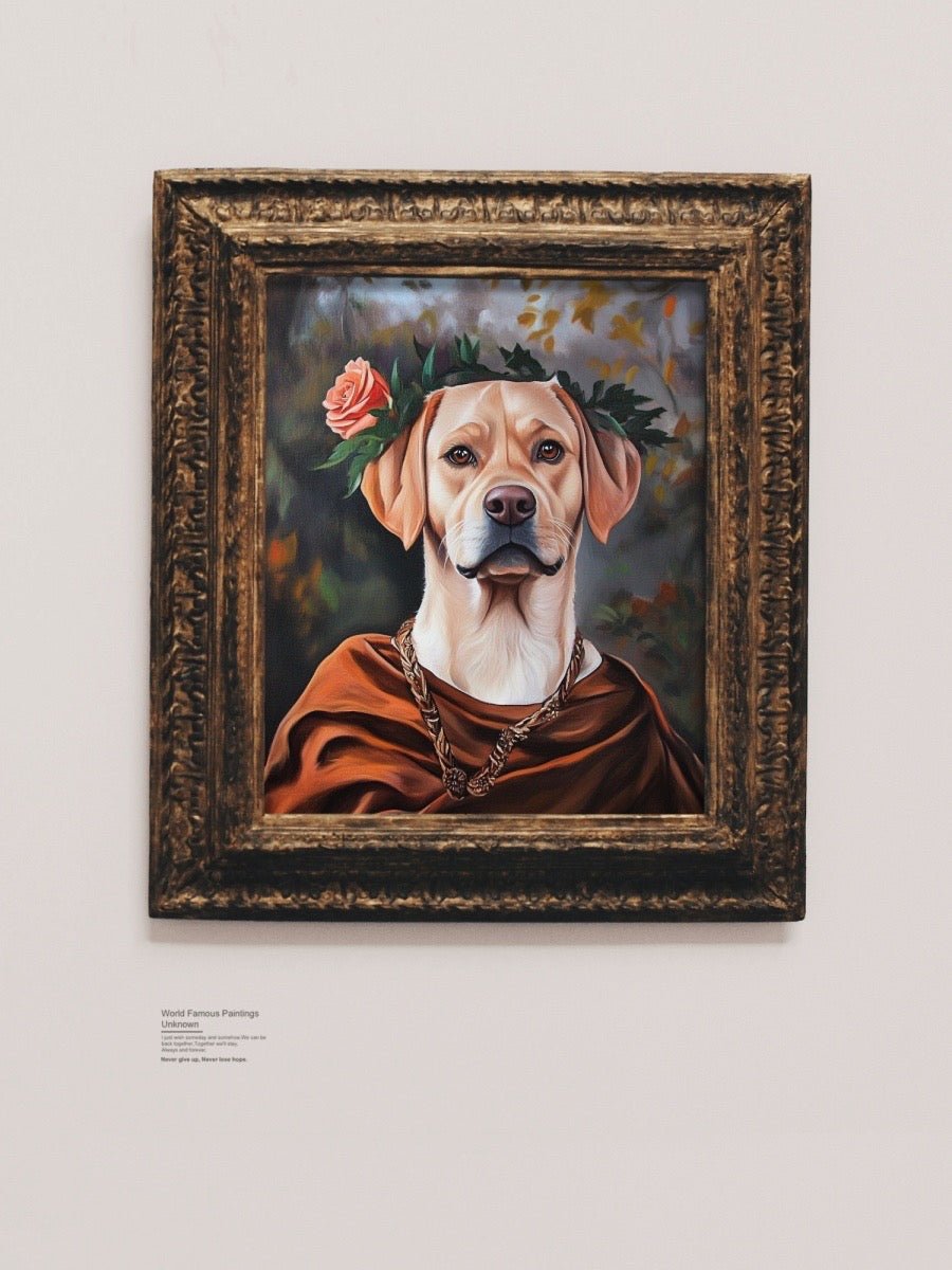 vibrant custom pet portrait frida kahlo inspired