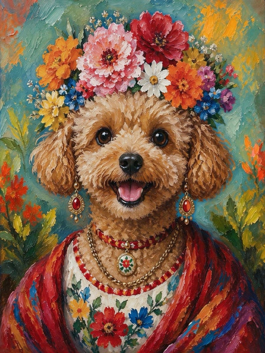 Frida Pawlo – Frida Kahlo Style Pet Portrait