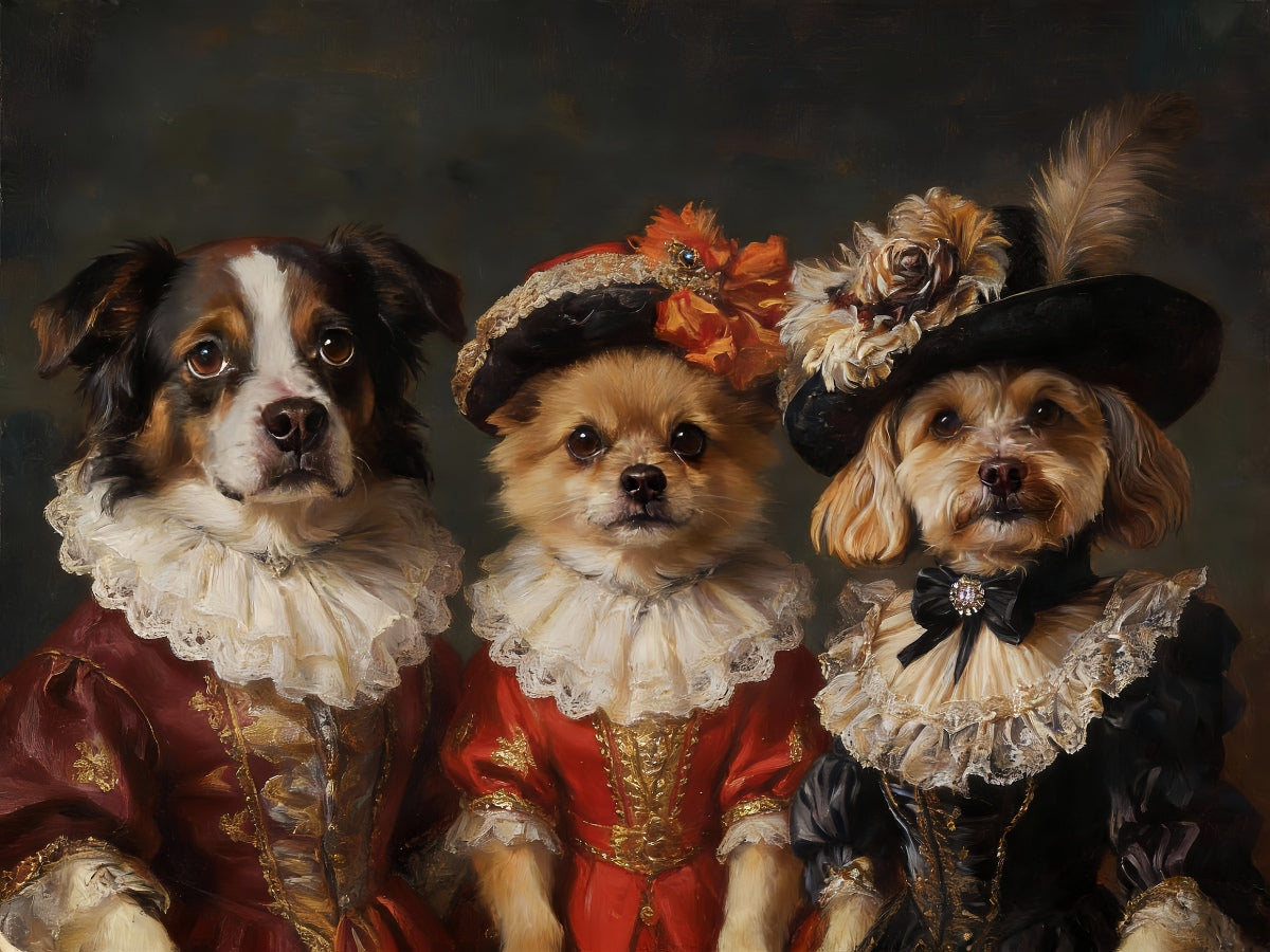 Renaissance Companions - Custom Pet Portrait
